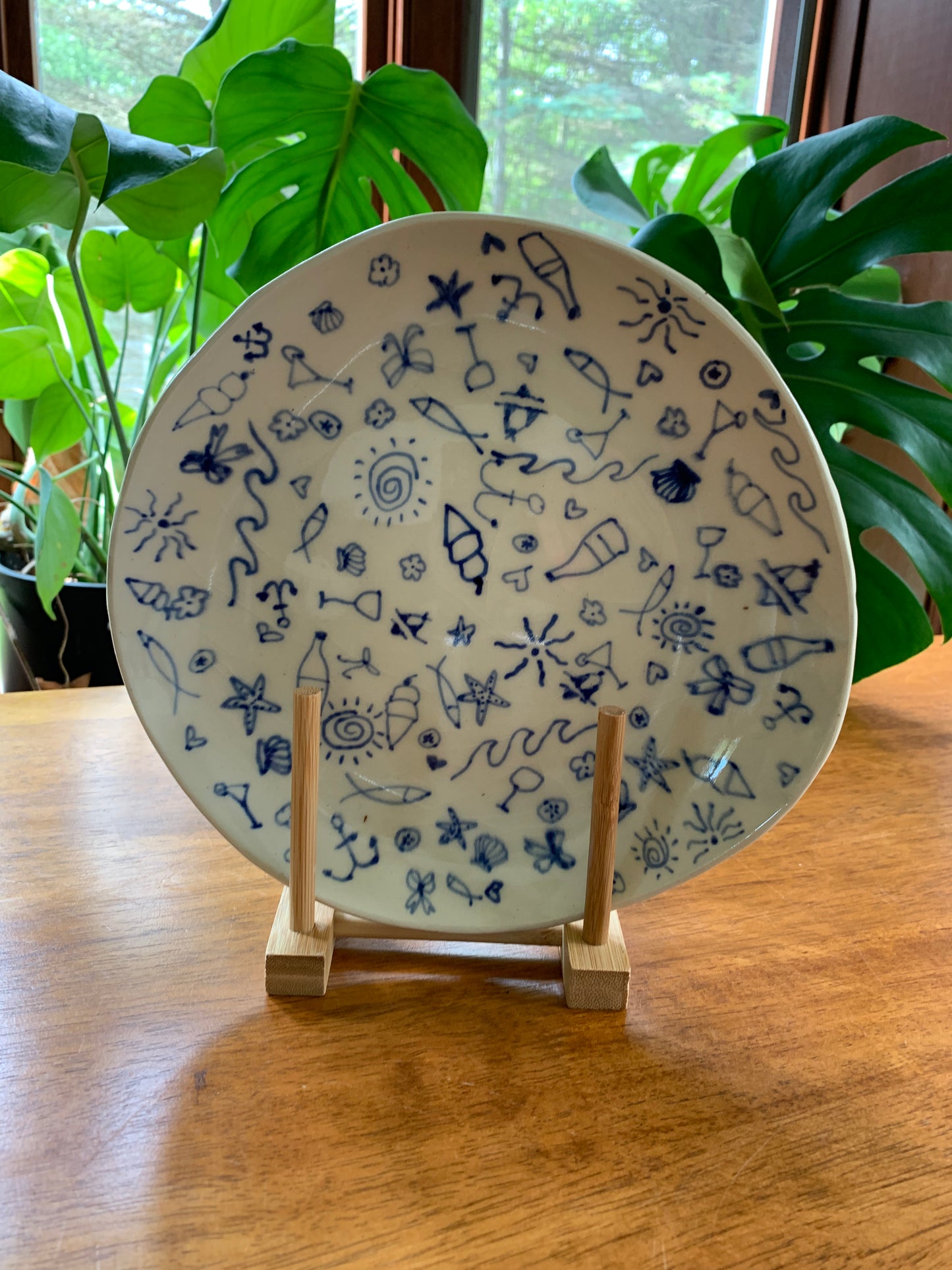 NAUTICAL DOODLE PLATE