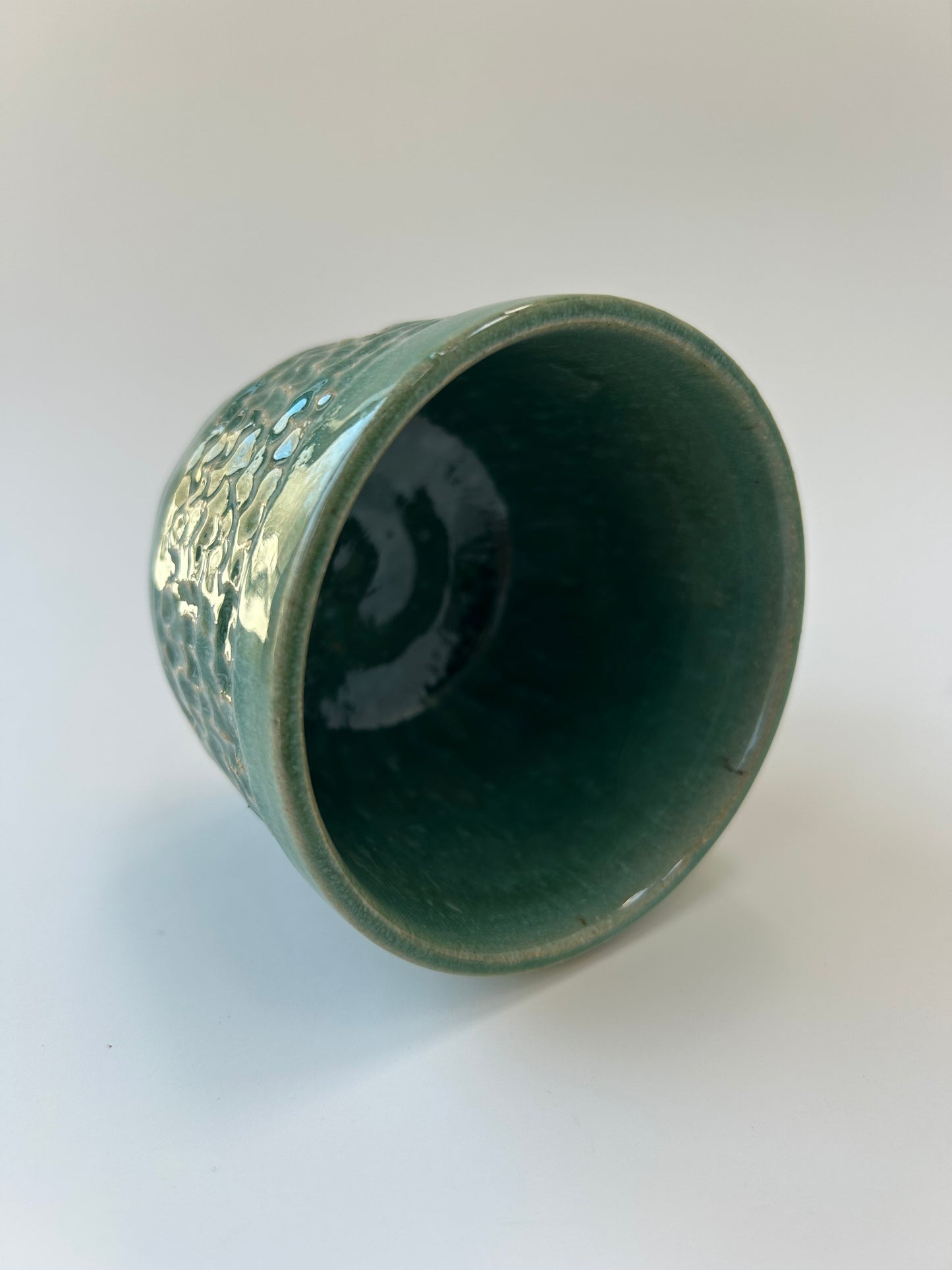 CARVED CUP - TEAL