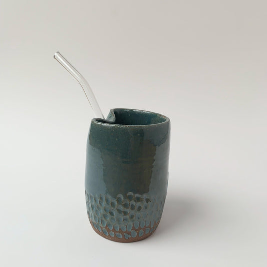 STRAW TUMBLER - CARVED LAGOON