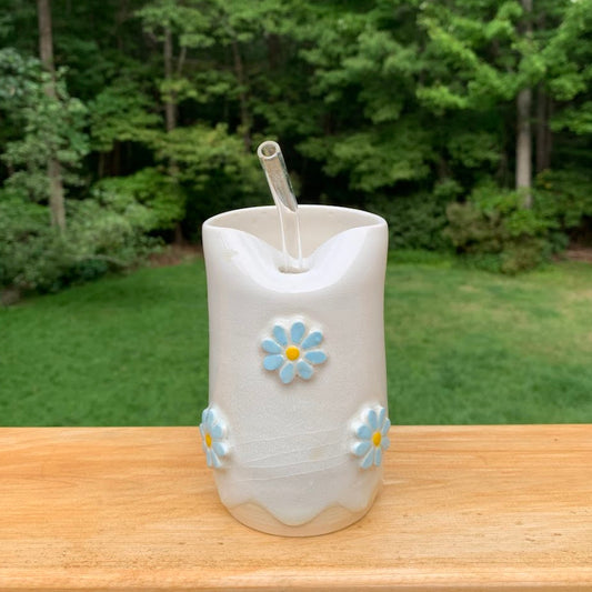 TUMBLER - BLUE FLOWERS