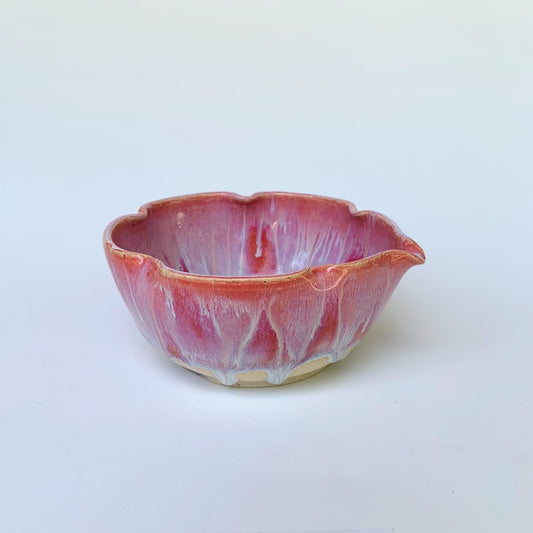 FLOWER CHAWAN (MATCHA BOWL) - PINK FLUX