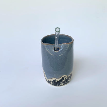 MOUNTAIN STRAW TUMBLER - TOASTED SLATE