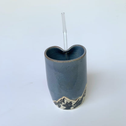 MOUNTAIN STRAW TUMBLER - TOASTED SLATE