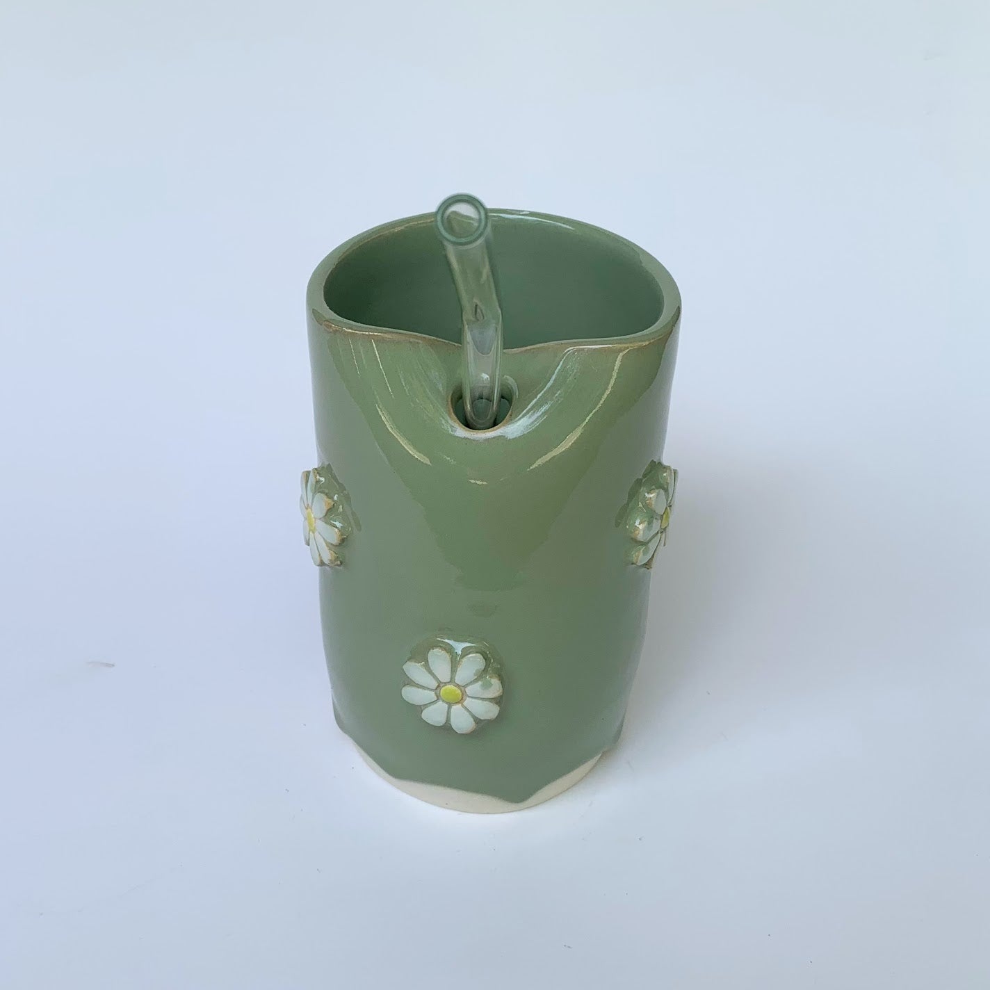 FLOWER STRAW TUMBLER