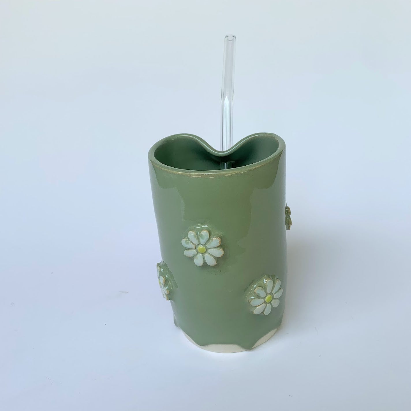 FLOWER STRAW TUMBLER