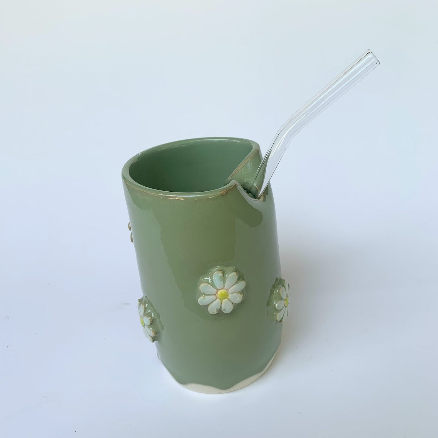 FLOWER STRAW TUMBLER