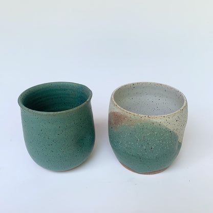 THUMBPRINT CUP - SPECKLED JUNIPER (MATTE)