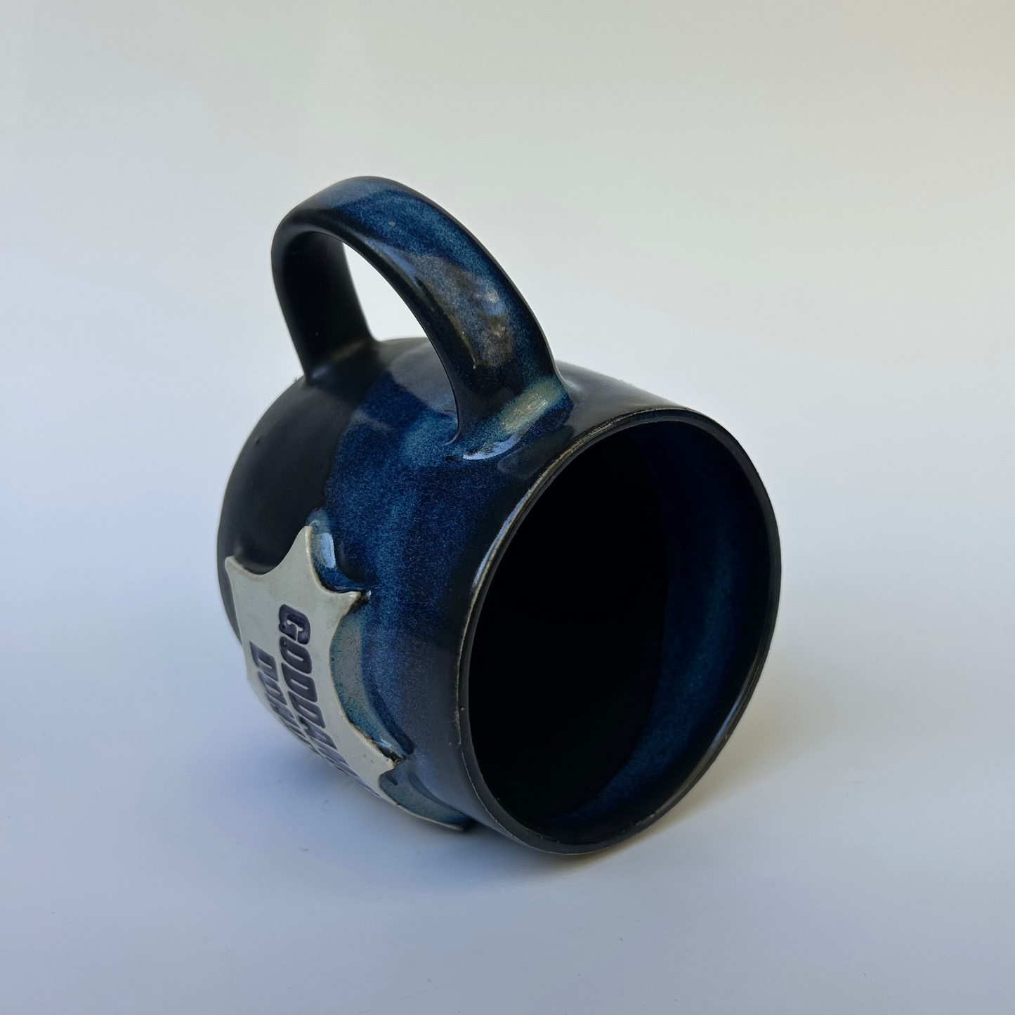 GODDAMNIT DONUT MUG (BLUE)