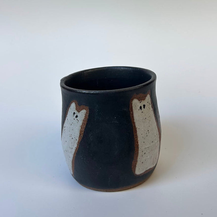 THUMBPRINT CUP - SPOOKY CAT GHOSTS