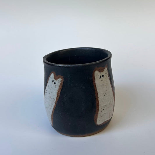 THUMBPRINT CUP - SPOOKY CAT GHOSTS