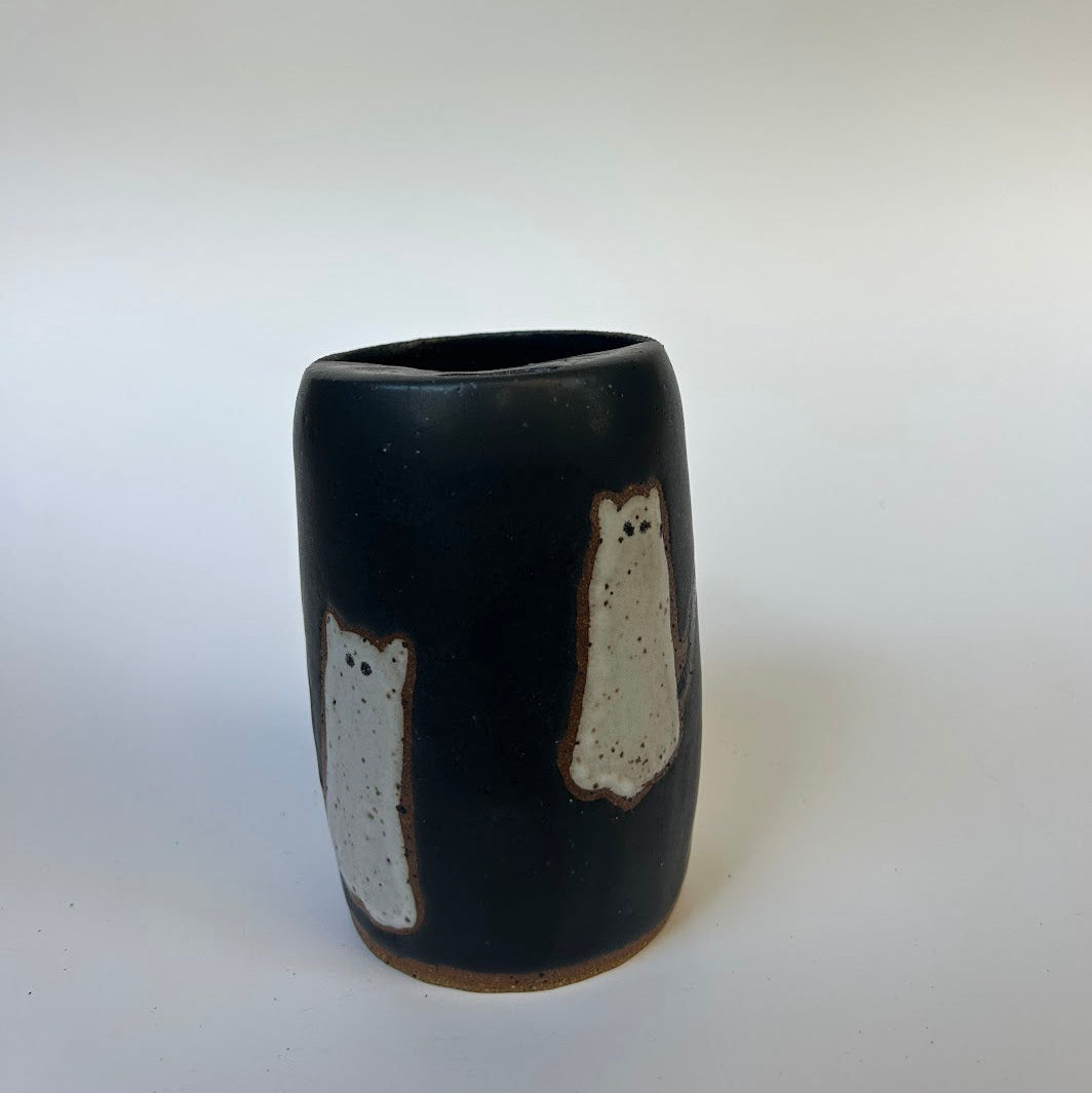 TRAVEL TUMBLER - SPOOKY CAT GHOSTS