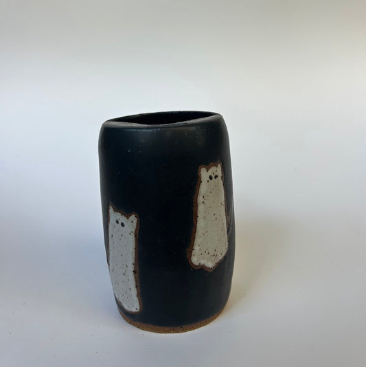 TRAVEL TUMBLER - SPOOKY CAT GHOSTS